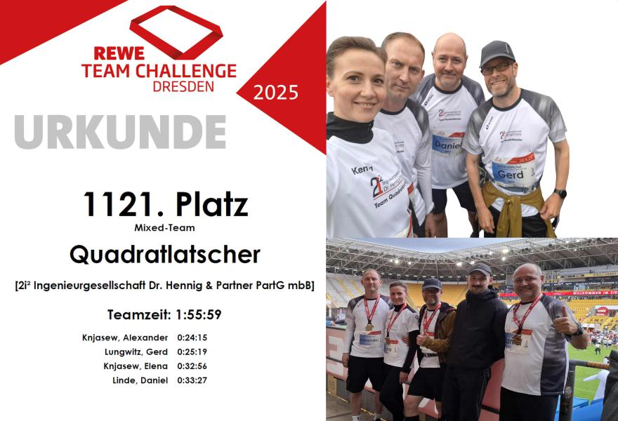 16. REWE-Team-Challenge - 2i² war dabei